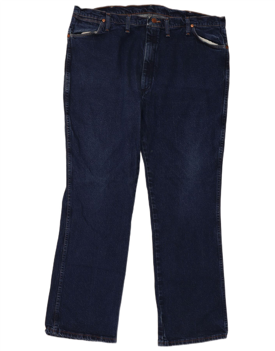 Wrangler Straight Jeans til mænd W44 L32 Marineblå Bomuld