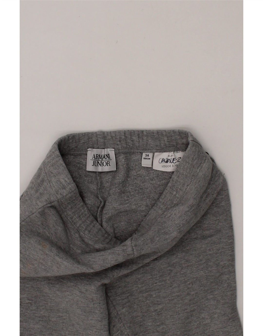 ARMANI JUNIOR Girls Tracksuit Trousers 2-3 Years  Grey Vintage Armani Junior and Second-Hand Armani Junior from Messina Hembry 