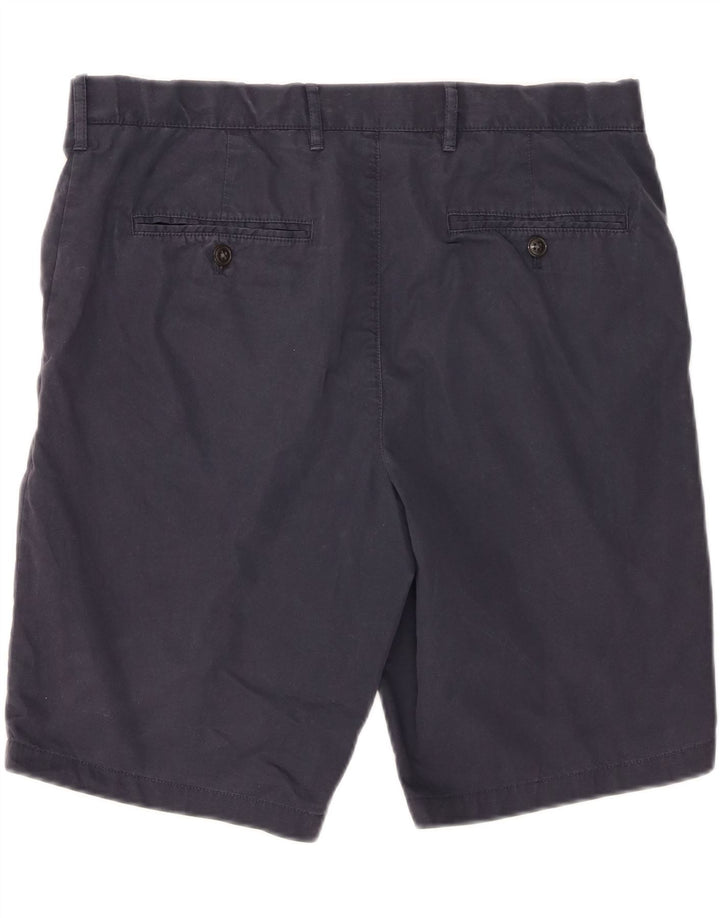 Marks & Spencer Herre Chino Shorts W34 Large Navy Blue Bomuld