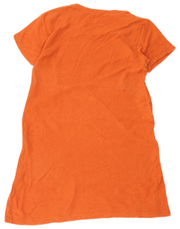 Zara Dame Trafaluc A-Line Kjole UK 10 Small Orange