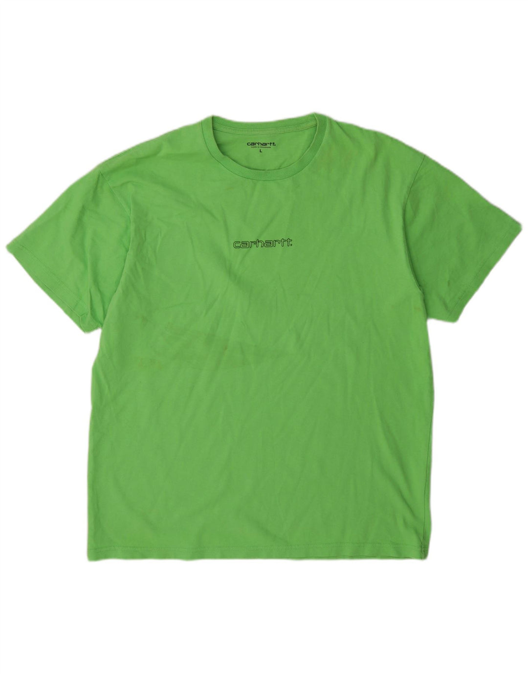 Carhartt Herre T-Shirt Top Stor Grøn Bomuld