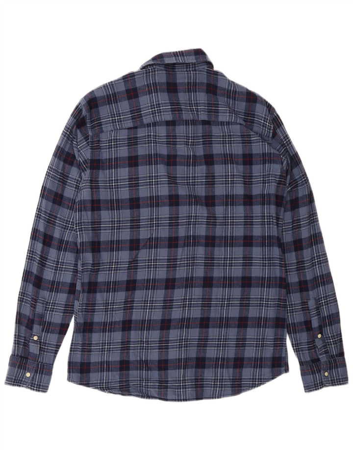 Jack & Jones Herre flannelskjorte Medium marineblå ternet bomuld