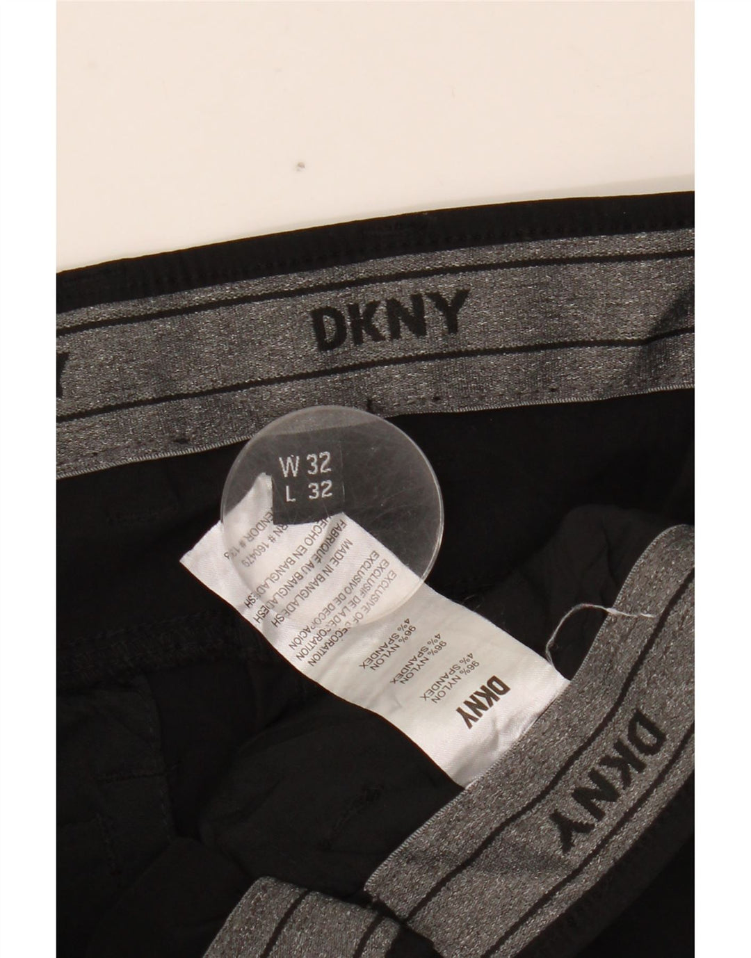 DKNY Herre Slim Casual Bukser W32 L32 Sort Nylon