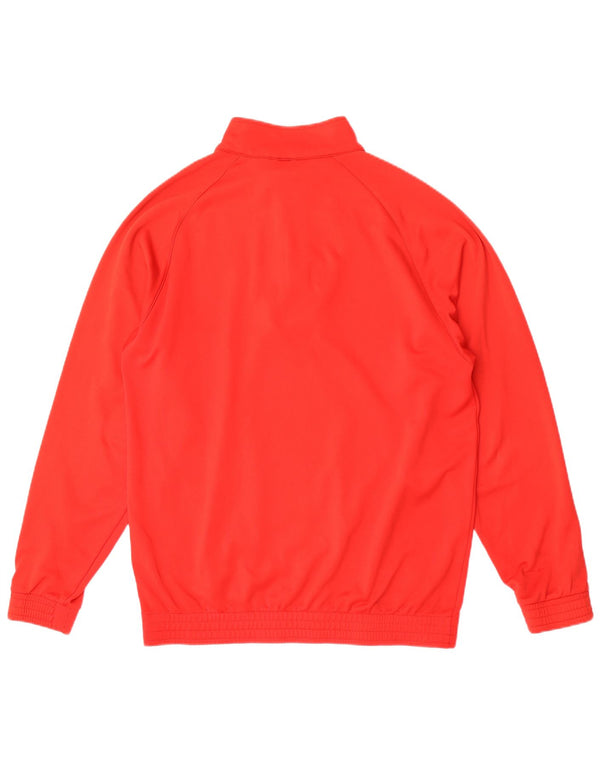 Umbro Mens Zip Neck Sweatshirt Jumper XL Red Polyester