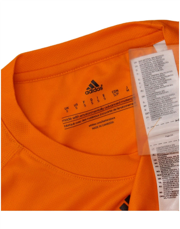 Adidas Herre Climalite T-Shirt Top Lille Orange Polyester