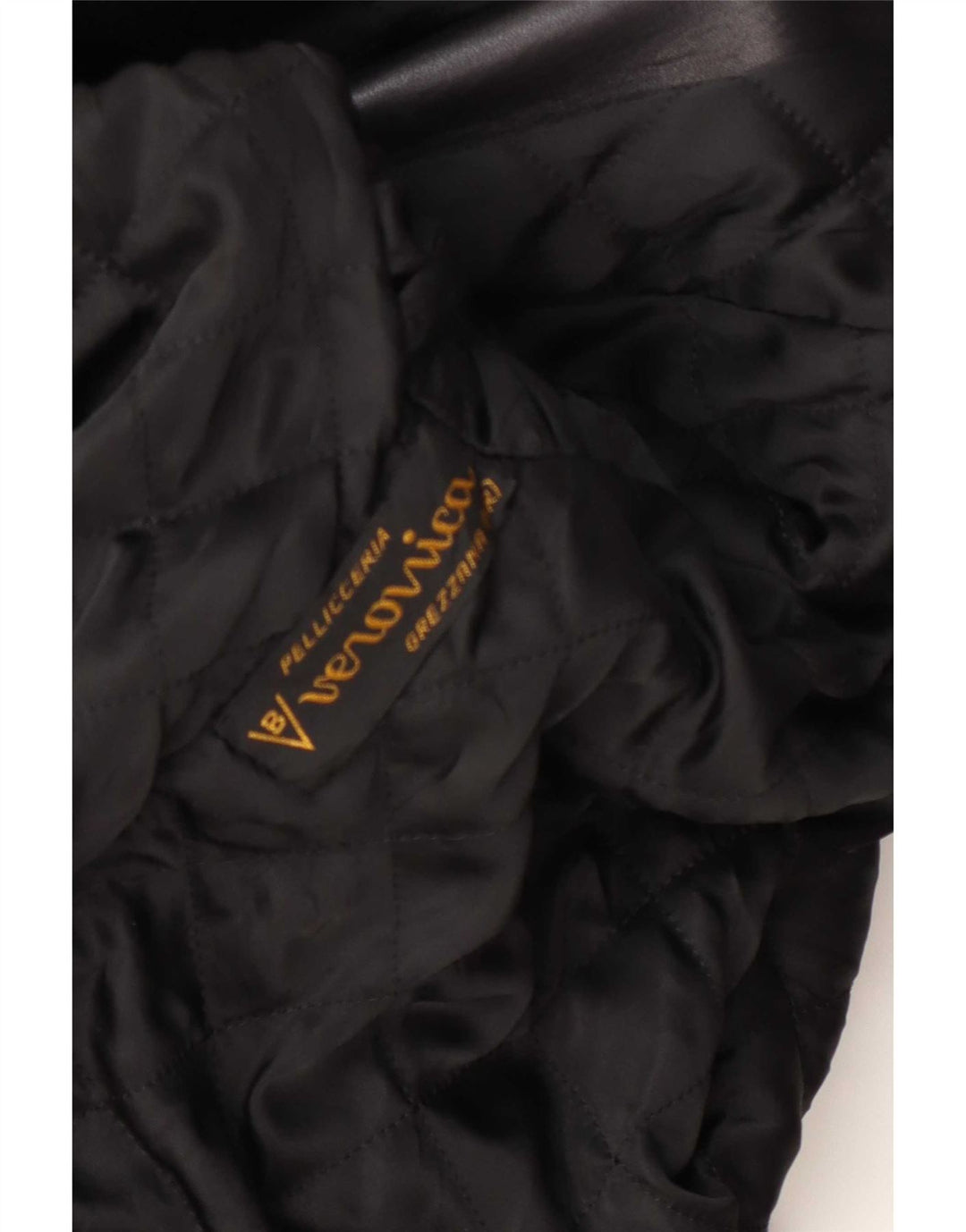 Vintage dame læder 3-knaps blazerjakke UK 18 XL Sort