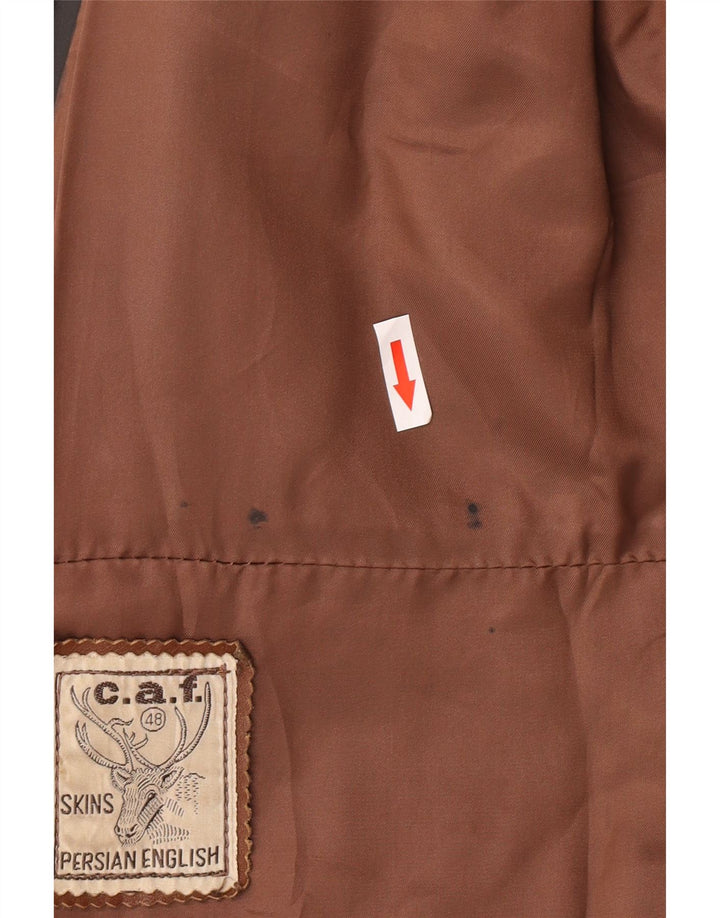 Vintage læderjakke til kvinder UK 10 Lille sort læder