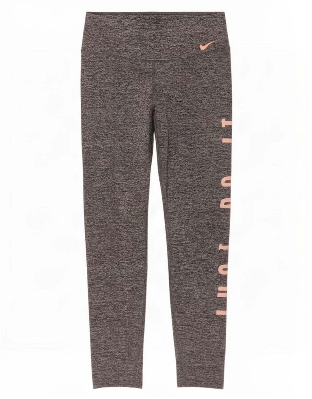 Nike Grafiske Leggings til kvinder UK 12 Medium Grey Flecked Polyester