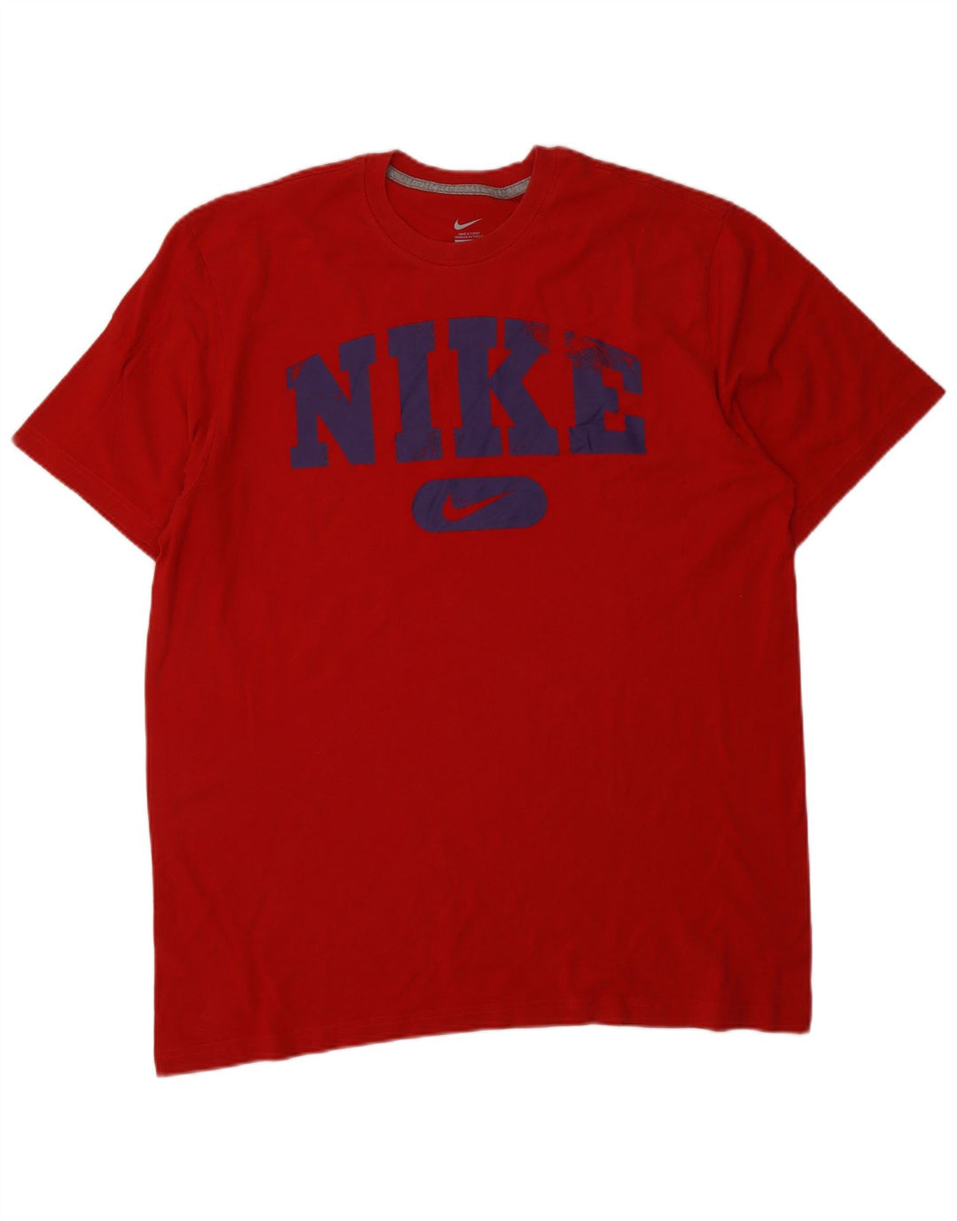 NIKE Grafisk T-shirt top til mænd XL Rød