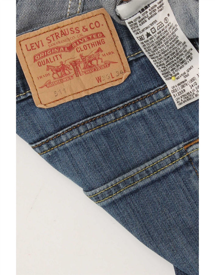 Levi's Dame 511 Slim Jeans W36 L27 Blå Bomuld