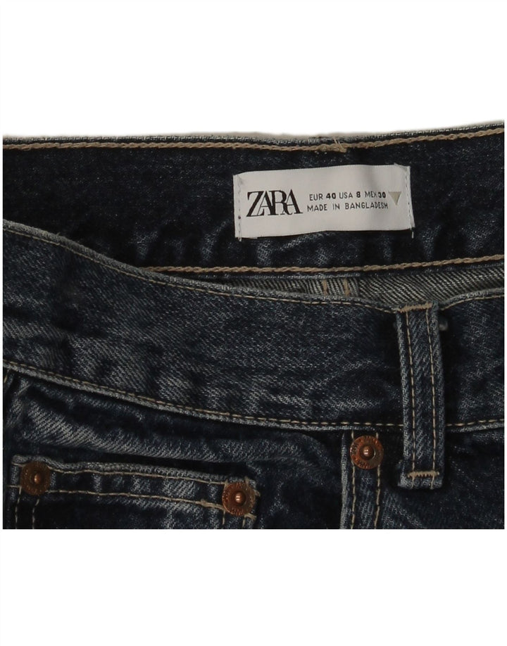 Zara Dame Straight Jeans EU 40 Medium W30 L29 Blå