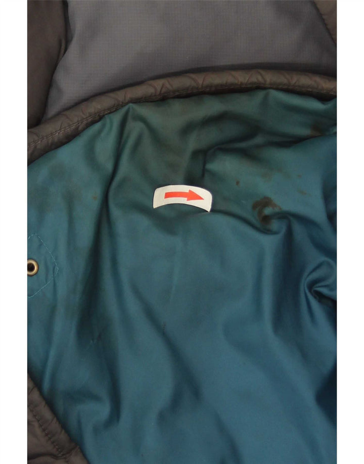 The North Face Herre polstret jakke UK 38 Medium Grey Colourblock Nylon