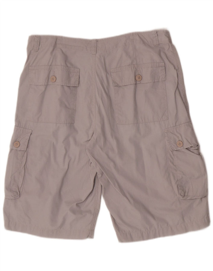 Marks & Spencer Herre Blue Harbor Cargo Shorts W36 Stor Grå Bomuld