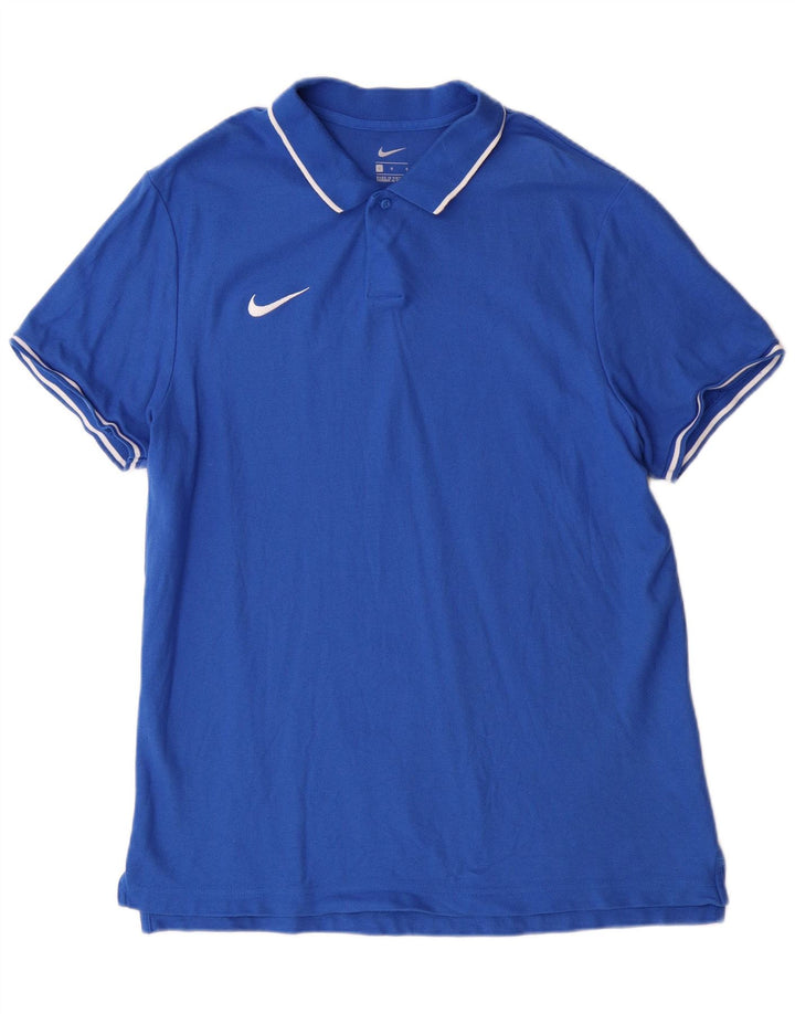 Nike Herre Regular Fit Polo Shirt Stor Blå Bomuld