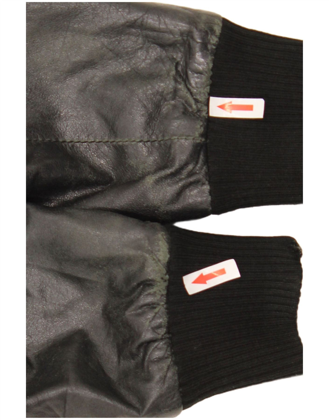 Sasch Womens Crop Læderjakke UK 14 Medium Black