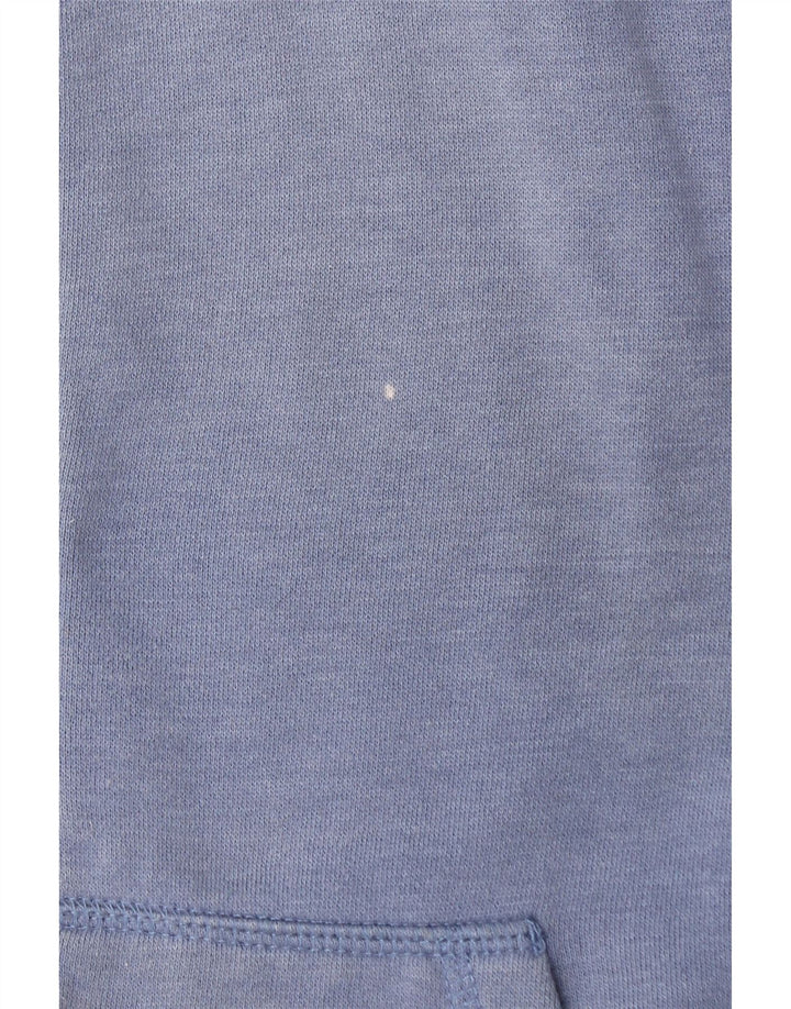 Animal Womens Graphic Zip Hoodie Sweater UK 14 Large Blue Polyester