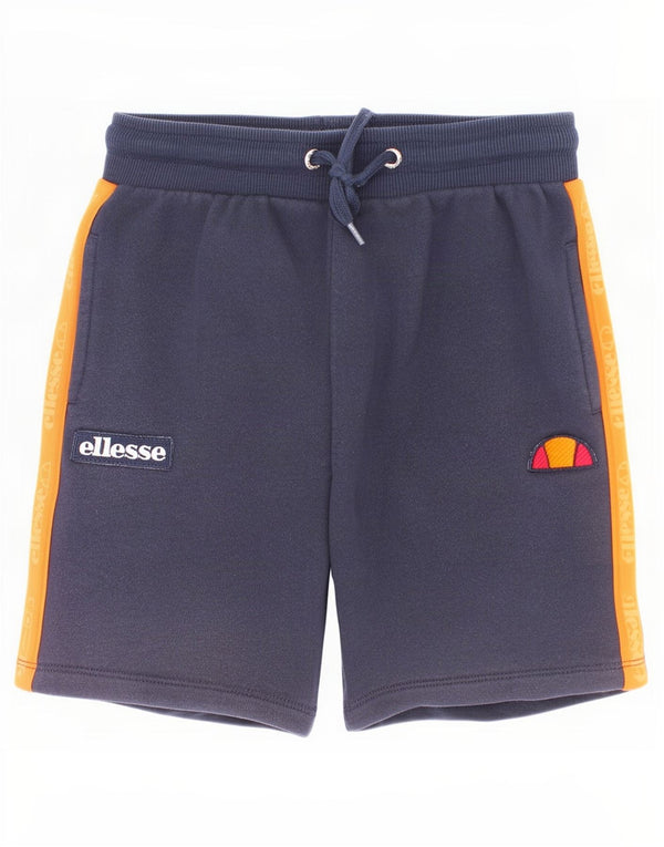 Ellesse Boys Sports Shorts 10-11 år Navy Blue Colourblock Bomuld