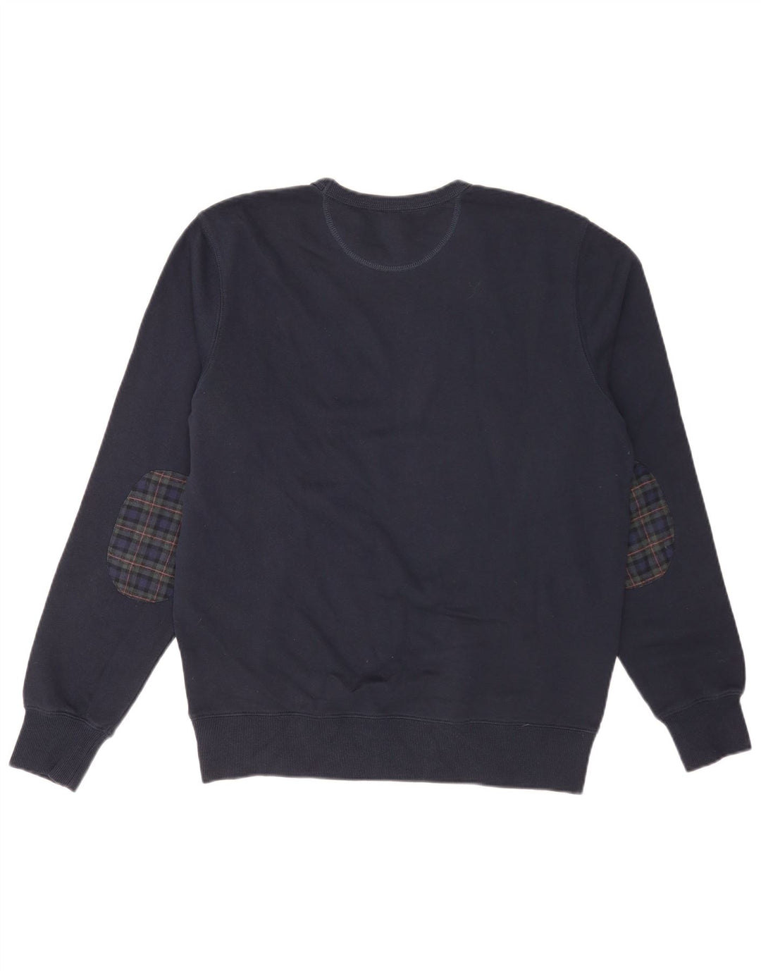Sun68 Herre Sweatshirt Jumper Large Marineblå Ternet bomuld