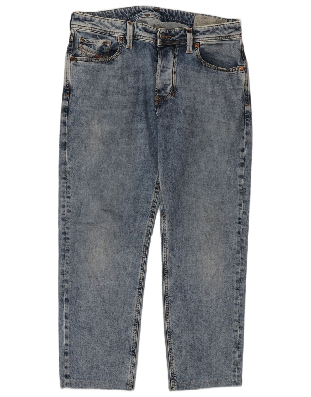 Diesel Straight Jeans til mænd W31 L27 Blå Bomuld