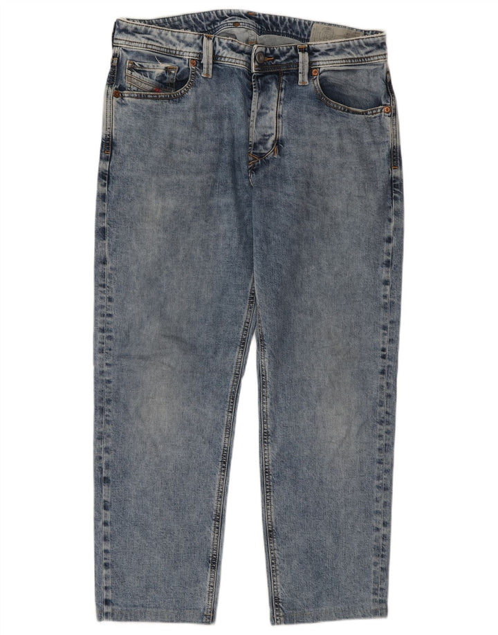 Diesel Straight Jeans til mænd W31 L27 Blå Bomuld