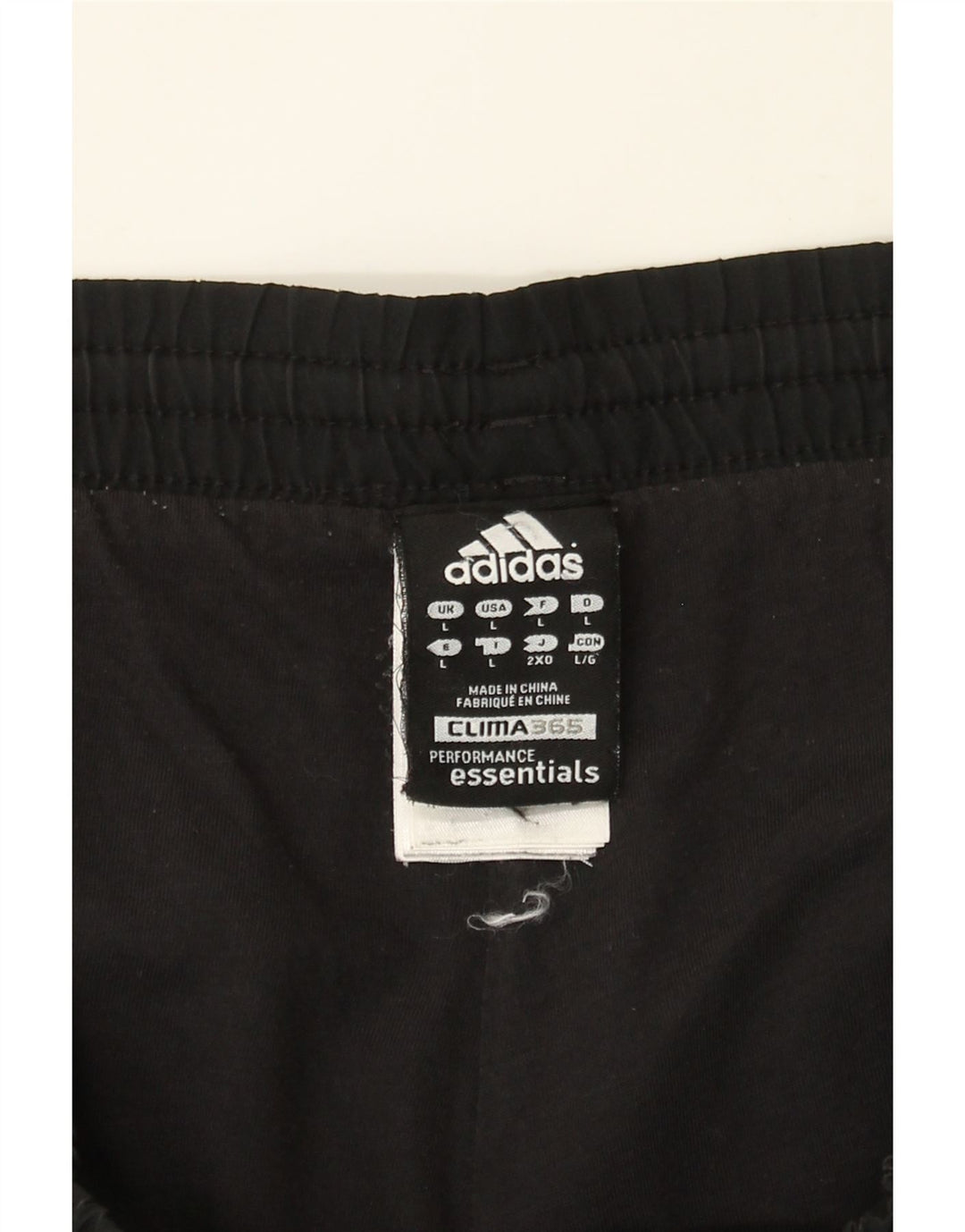 ADIDAS Mens Clima 365 Tracksuit Trousers Large  Black Polyester Vintage Adidas and Second-Hand Adidas from Messina Hembry 