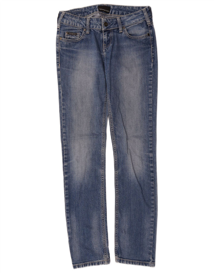 Calvin Klein Dame Slim Jeans W28 L30 Blå