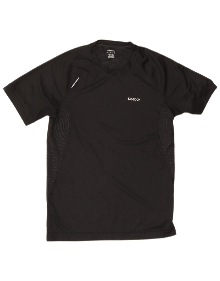 Reebok herre T-shirt top lille sort polyester