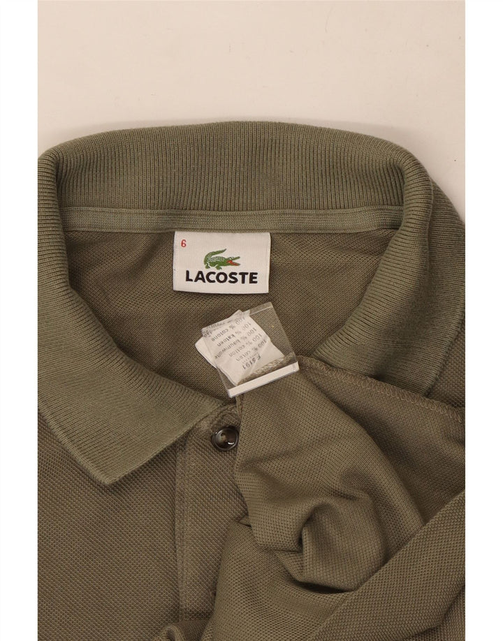 Lacoste herre poloskjorte str. 6 XL Khaki Bomuld