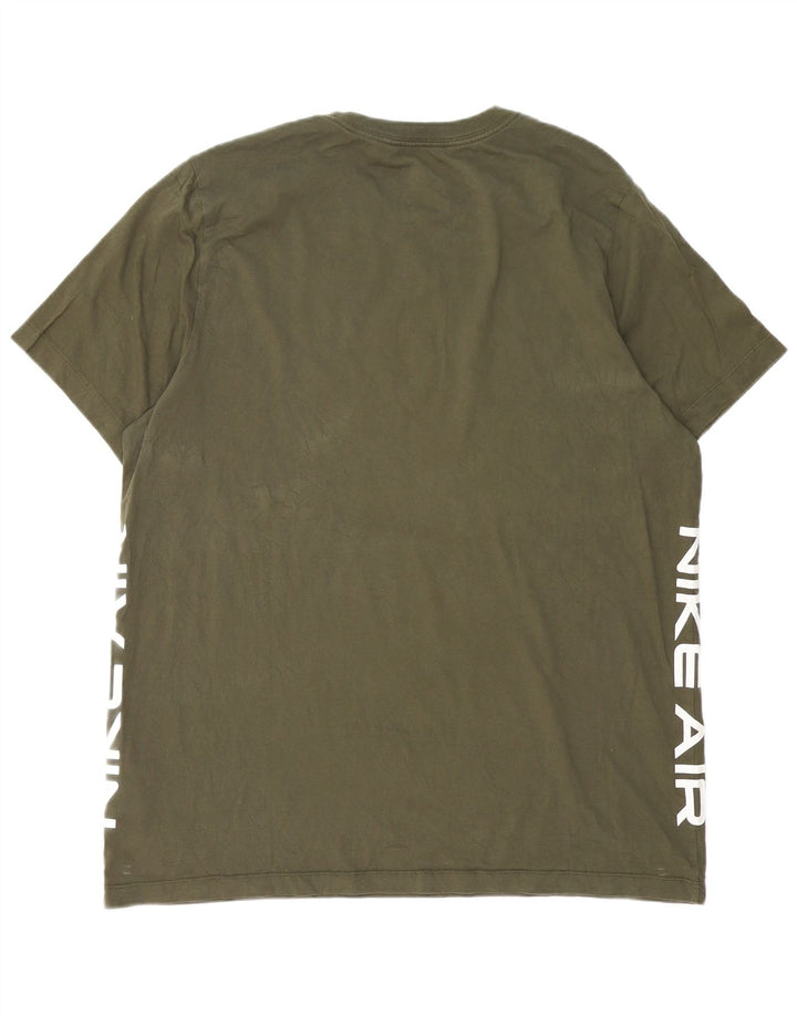 Nike grafisk T-shirt top til mænd XL Grøn bomuld