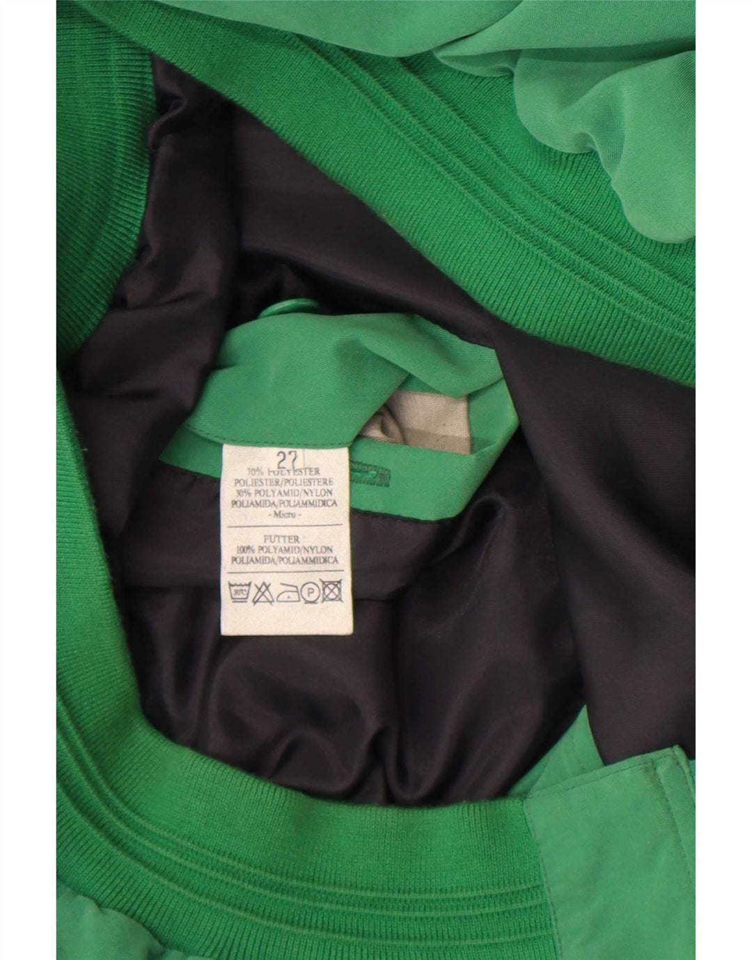 Vintage bomberjakke til mænd UK 42 XL Grøn polyester
