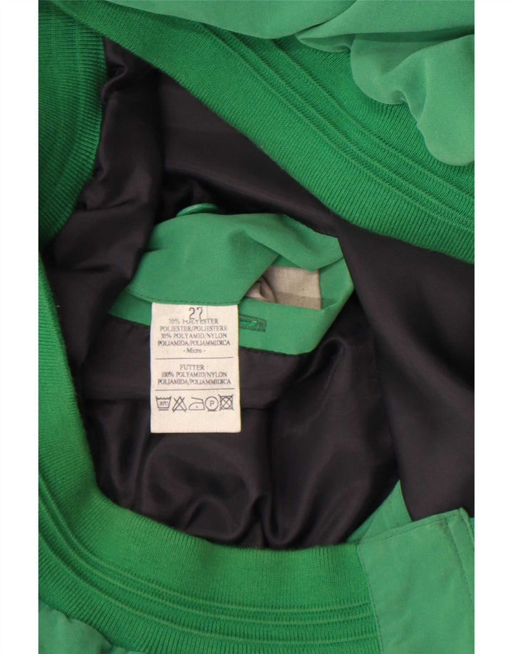 Vintage bomberjakke til mænd UK 42 XL Grøn polyester