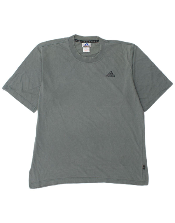 Adidas Herre T-Shirt Top UK 40/42 Medium Green Bomuld
