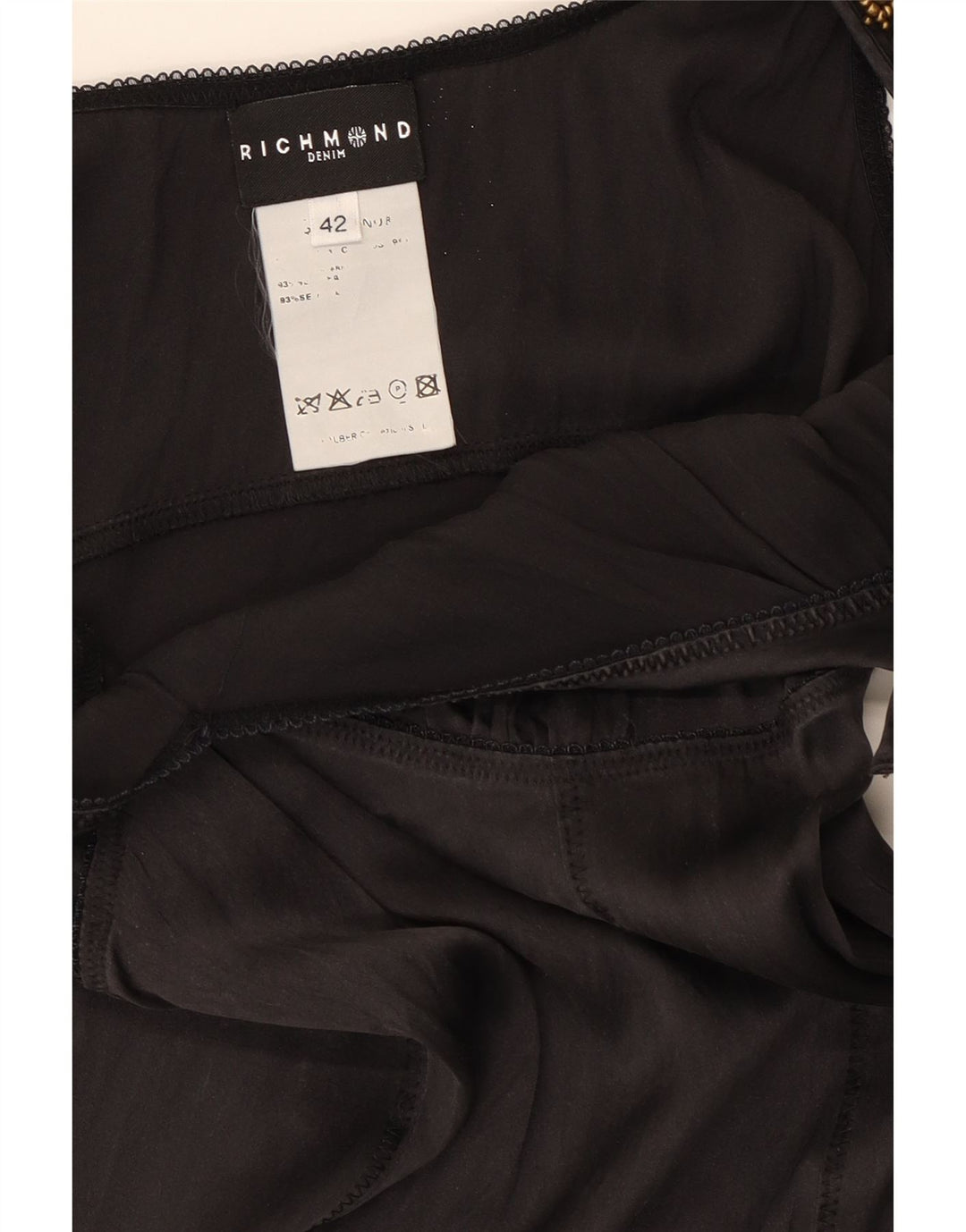 Richmond Dame Ærmeløs Asymmetrisk Kjole IT 42 Medium Sort