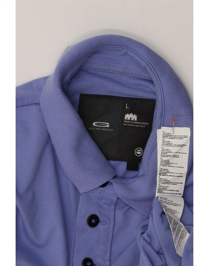 G-STAR Grafisk poloshirt til mænd Stor lilla bomuld