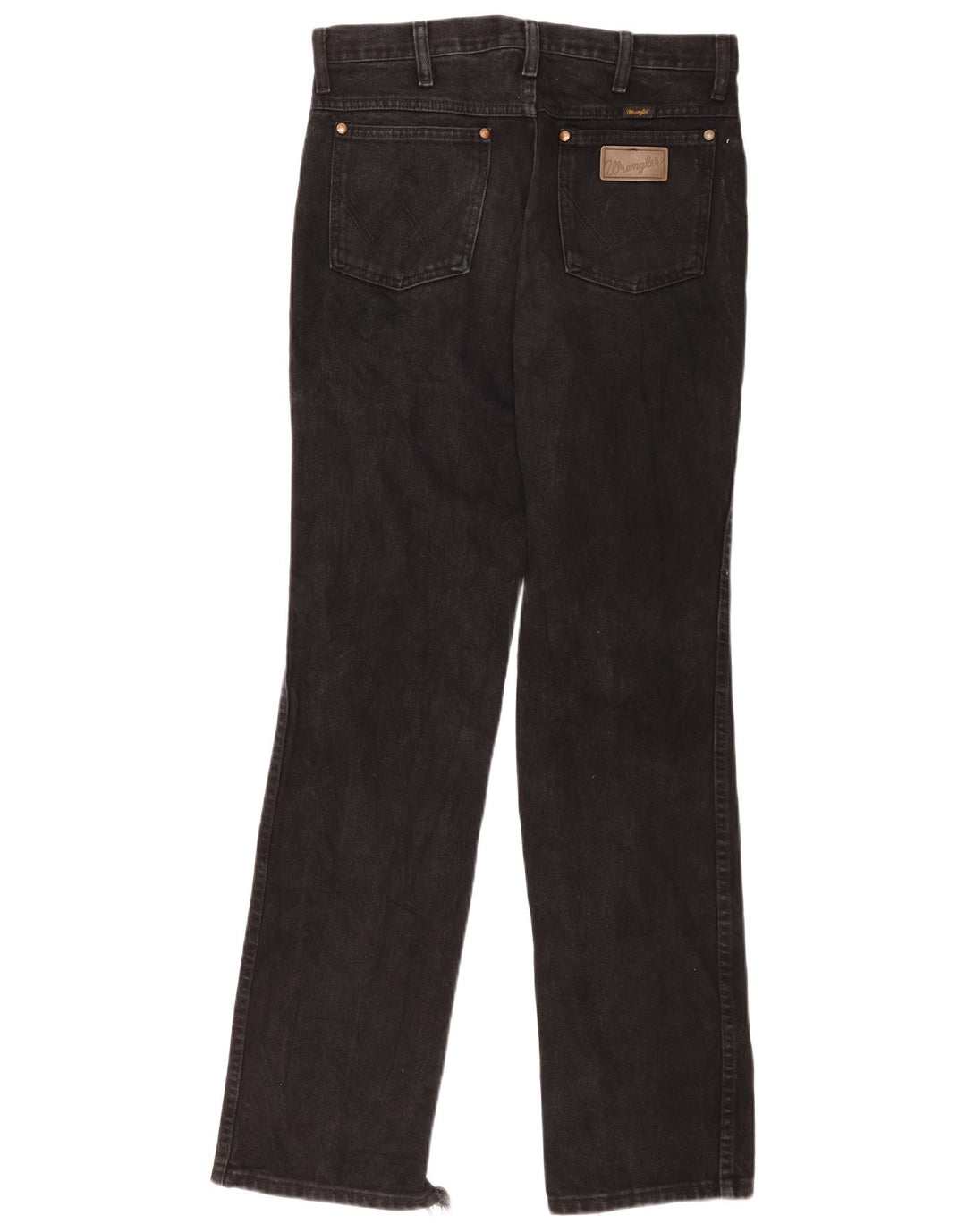 Wrangler lige jeans til kvinder W31 L34 sort bomuld