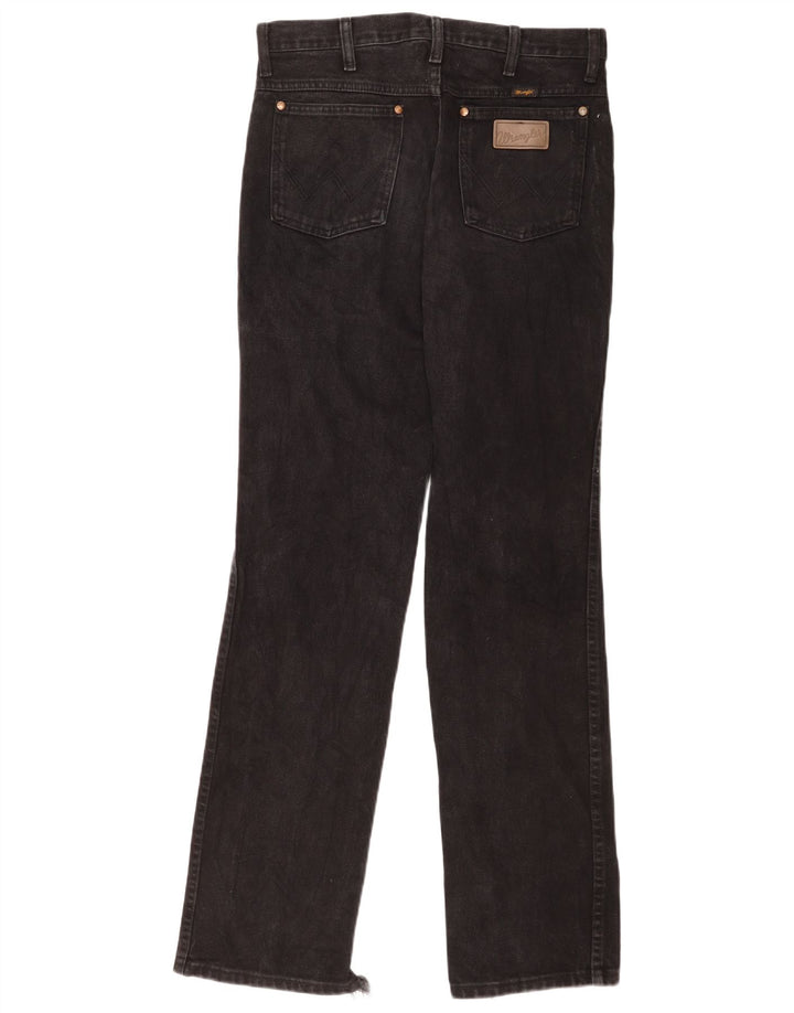 Wrangler lige jeans til kvinder W31 L34 sort bomuld