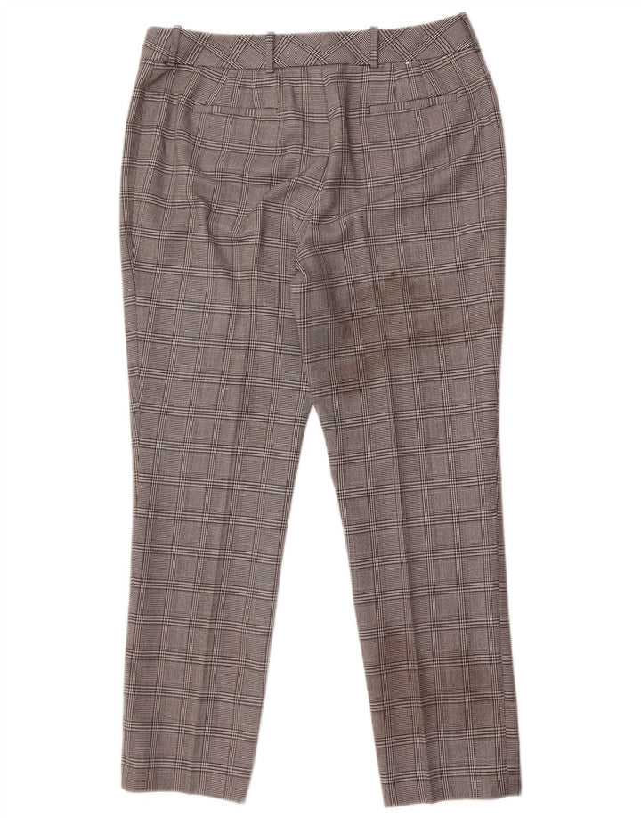 Calvin Klein Dame Casual Bukser US 10 Large W32 L29 Grå Houndstooth