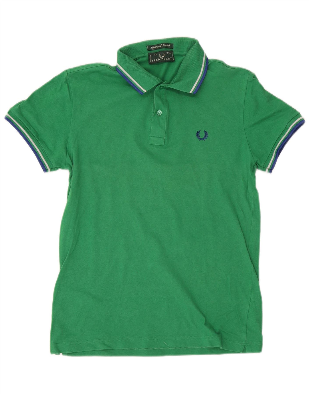 FRED PERRY Herre poloshirt Medium Grøn Bomuld