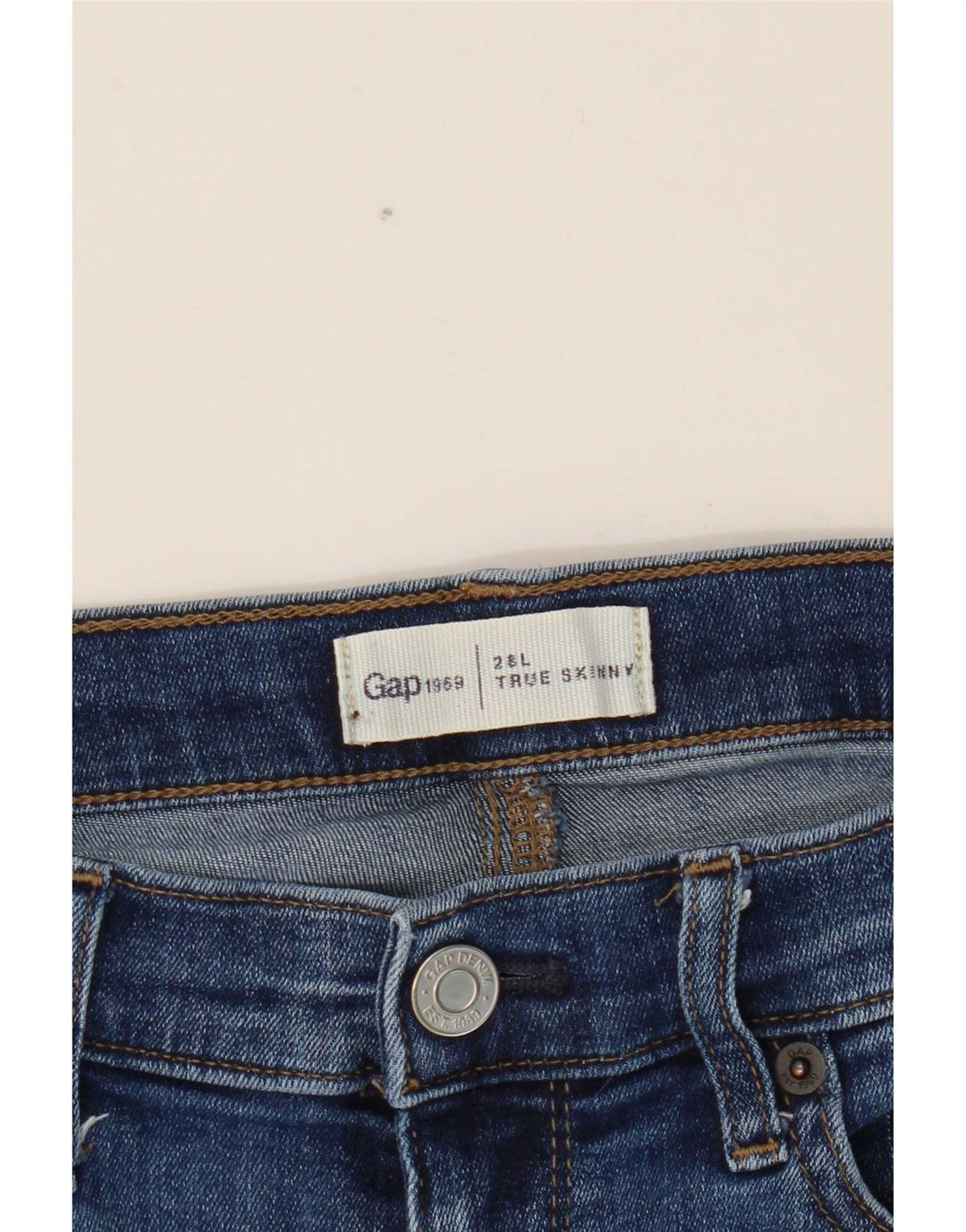 Gap Dame Skinny Jeans W28 L30 Blå Bomuld