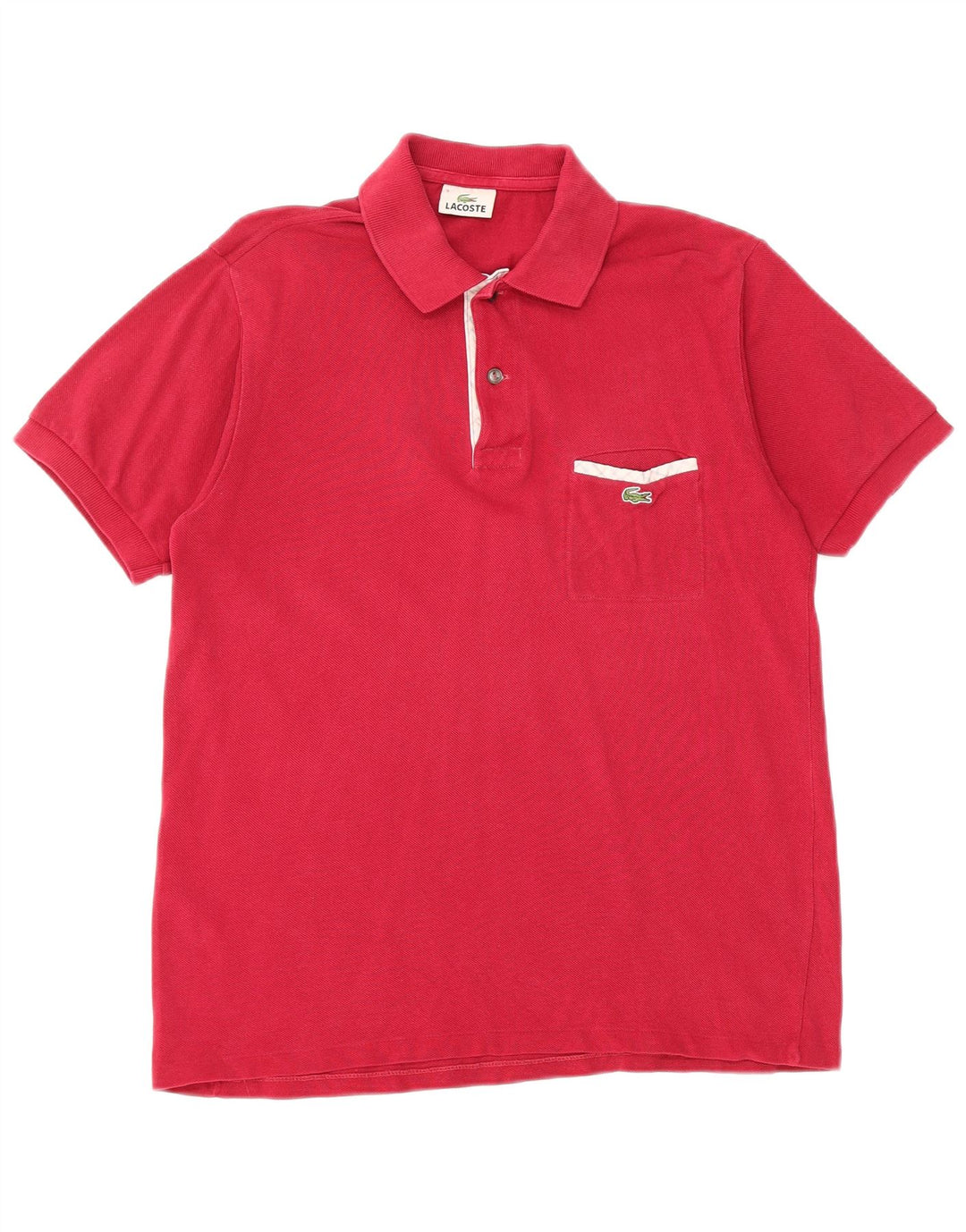LACOSTE Poloshirt til mænd størrelse 3 Lille Pink Bomuld