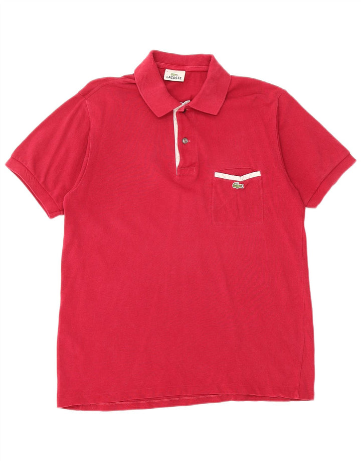 LACOSTE Poloshirt til mænd størrelse 3 Lille Pink Bomuld