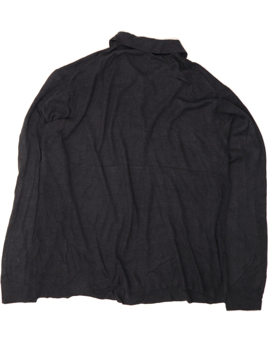 DOCKERS Herre Polo Neck Jumper Sweater 3XL Navy Blue Argyle/Diamond