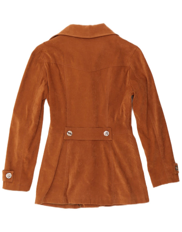 Vintage dame 4-knaps blazerjakke UK 10 Small Brown