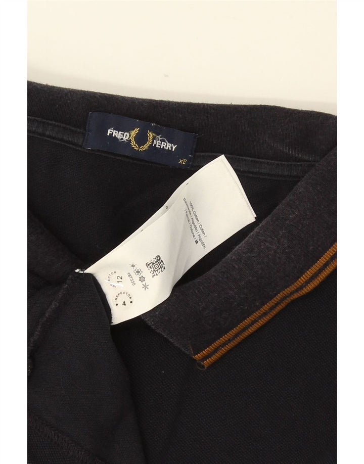 Fred Perry Herre poloshirt XL marineblå bomuld