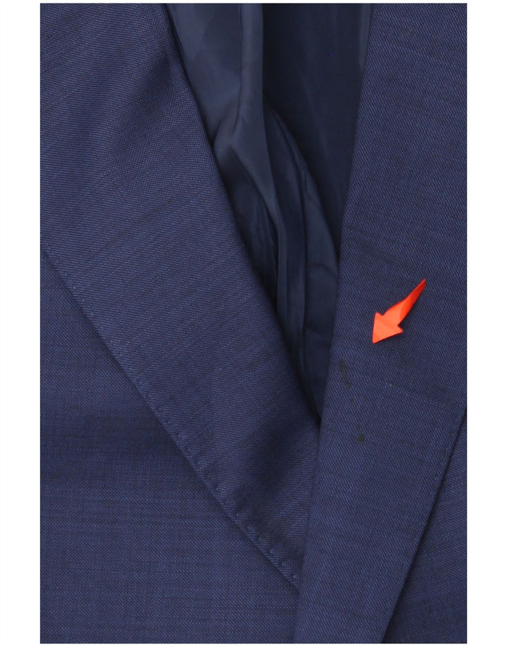 TOMMY HILFIGER Herre 2-knaps blazerjakke IT 50 Stor marineblå uld