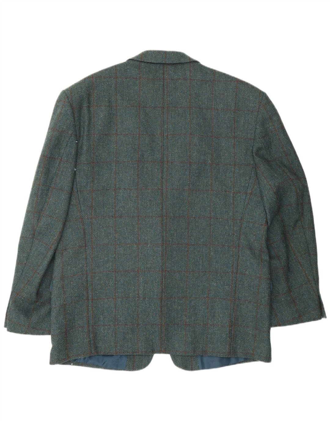 Canda Herre 2 Button Blazer Jacket UK 40 Large Blue Plaid New Wool