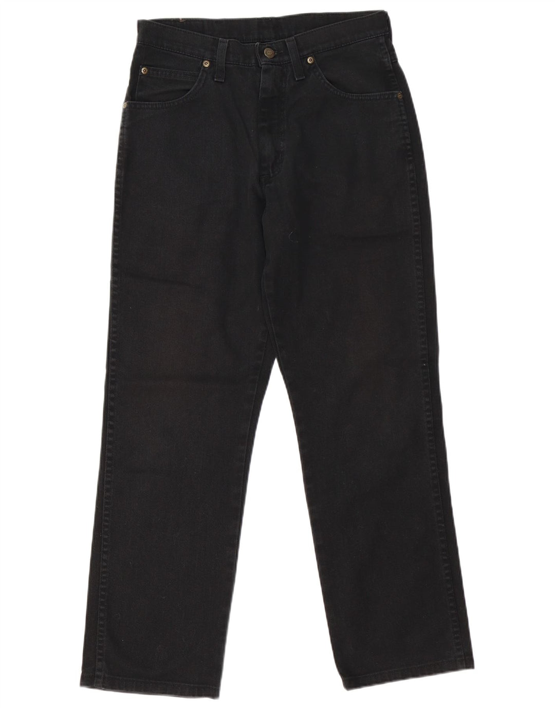 Wrangler Herre Regular Fit Straight Jeans W31 L29 Sort Bomuld