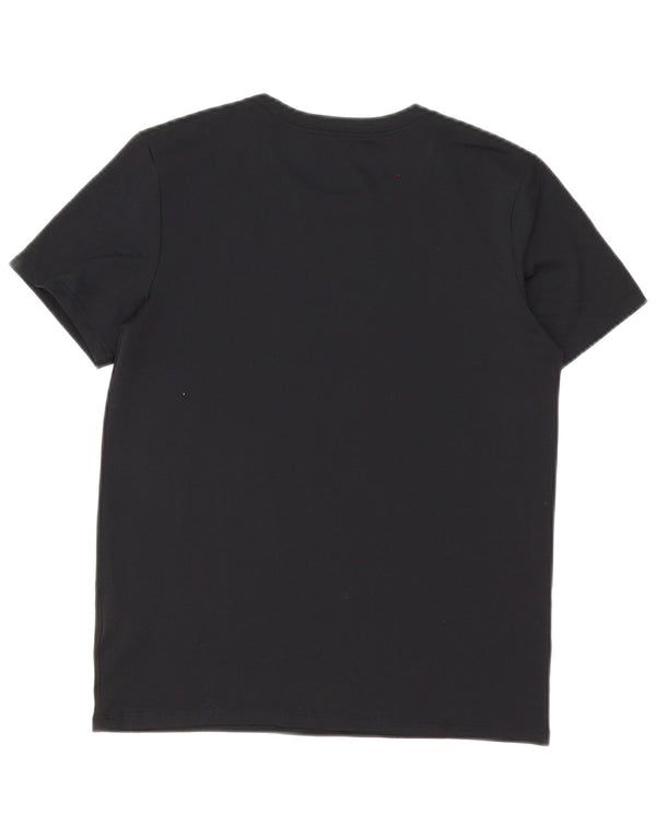 Nike Dame Dri Fit T-Shirt Top UK 6 XS Sort Polyester