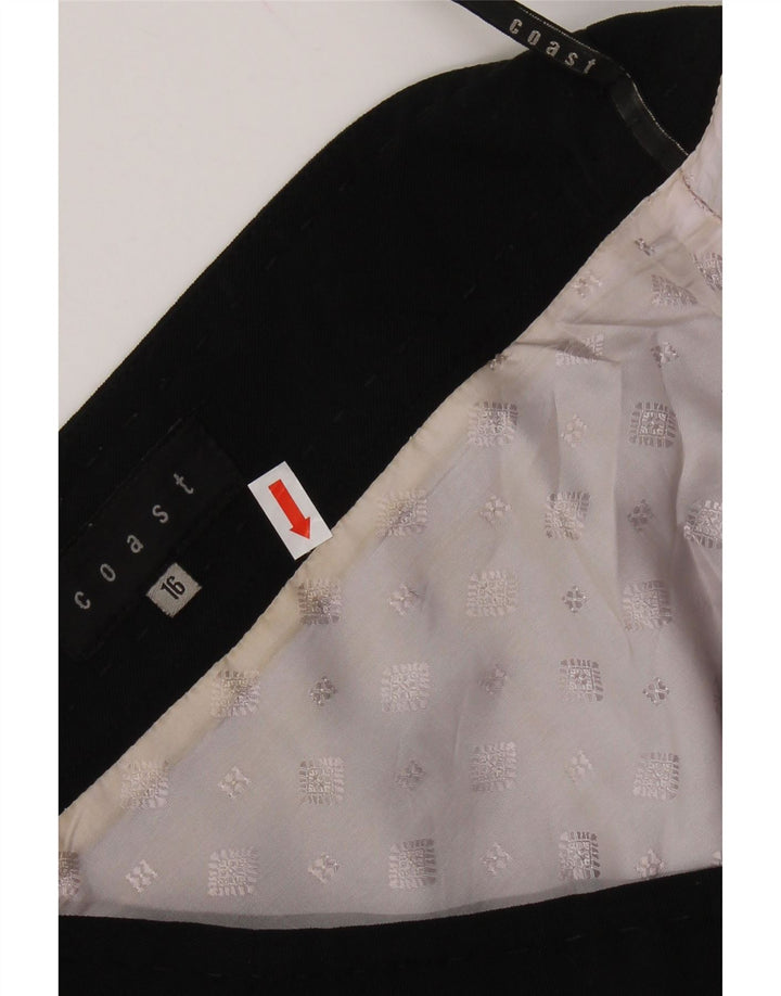 COAST A-line nederdel til kvinder UK 16 Large W34 Black Polyester