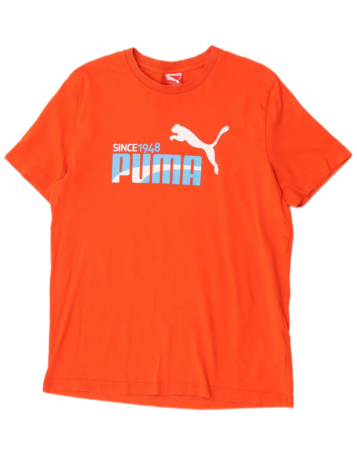 Puma Herre Grafisk T-Shirt Top Stor Orange